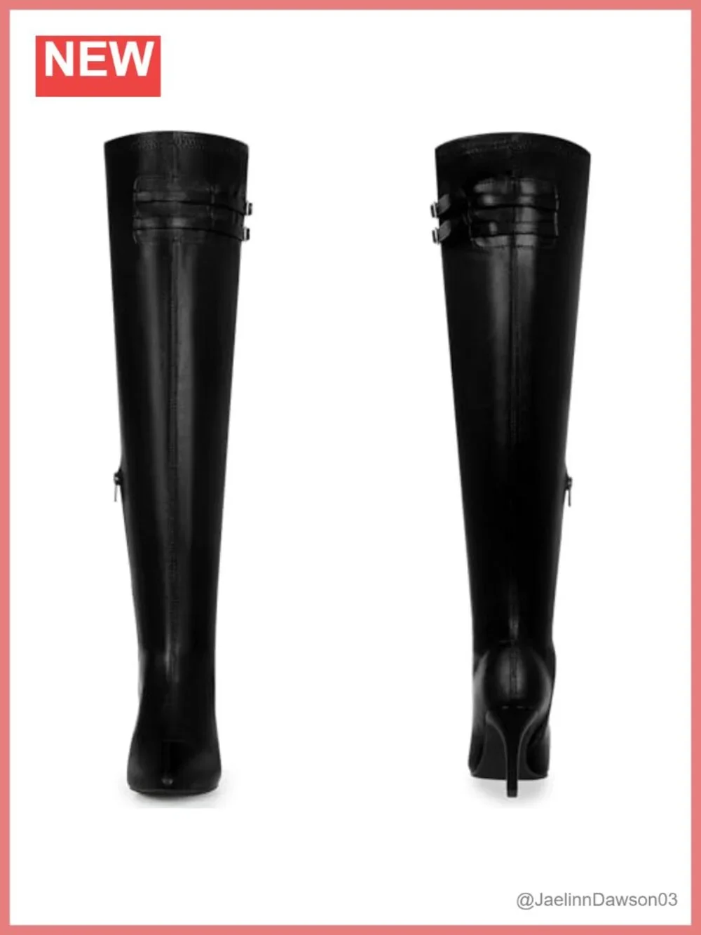 Pointed Toe Over the Knee High Zipper Stiletto High Heel Boots Faux Leather